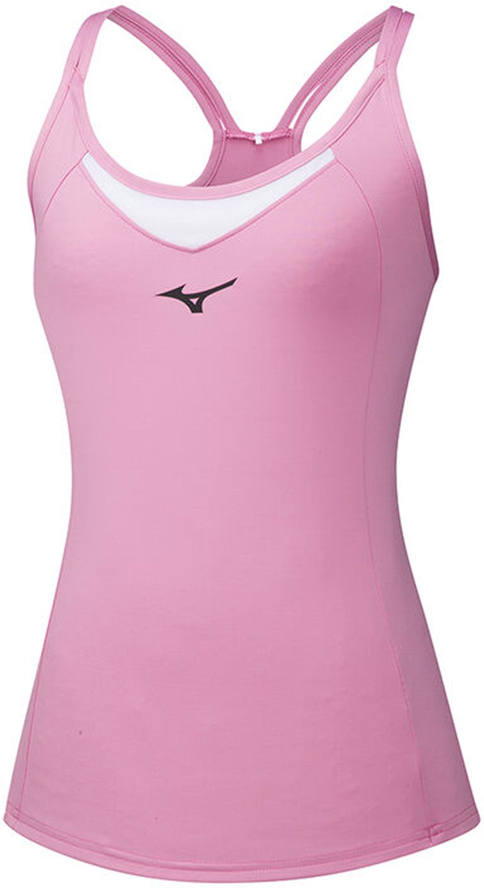 Mizuno Drylite Womens Pink/Weiß -Tanktoper