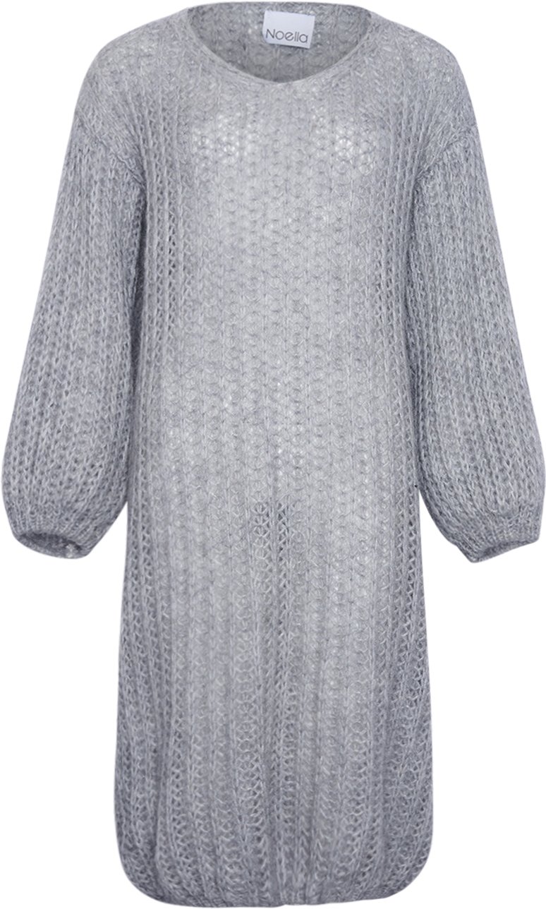 Jasmin Strickkleid in Hellgrau