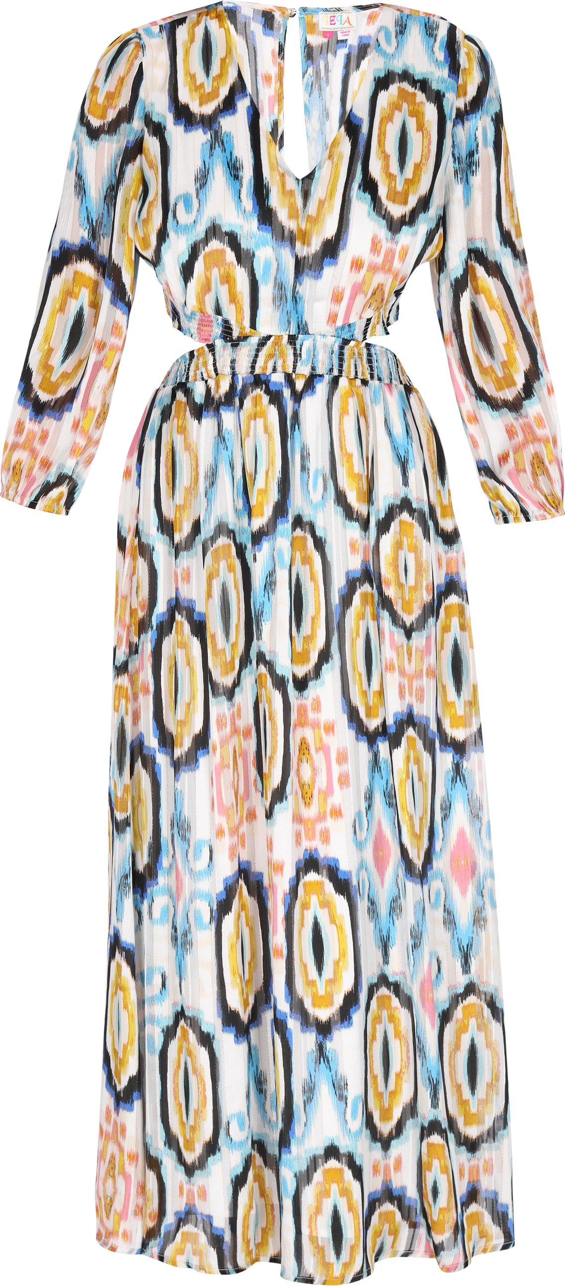 IZIA Kleid Frauen blau mehrfarbig