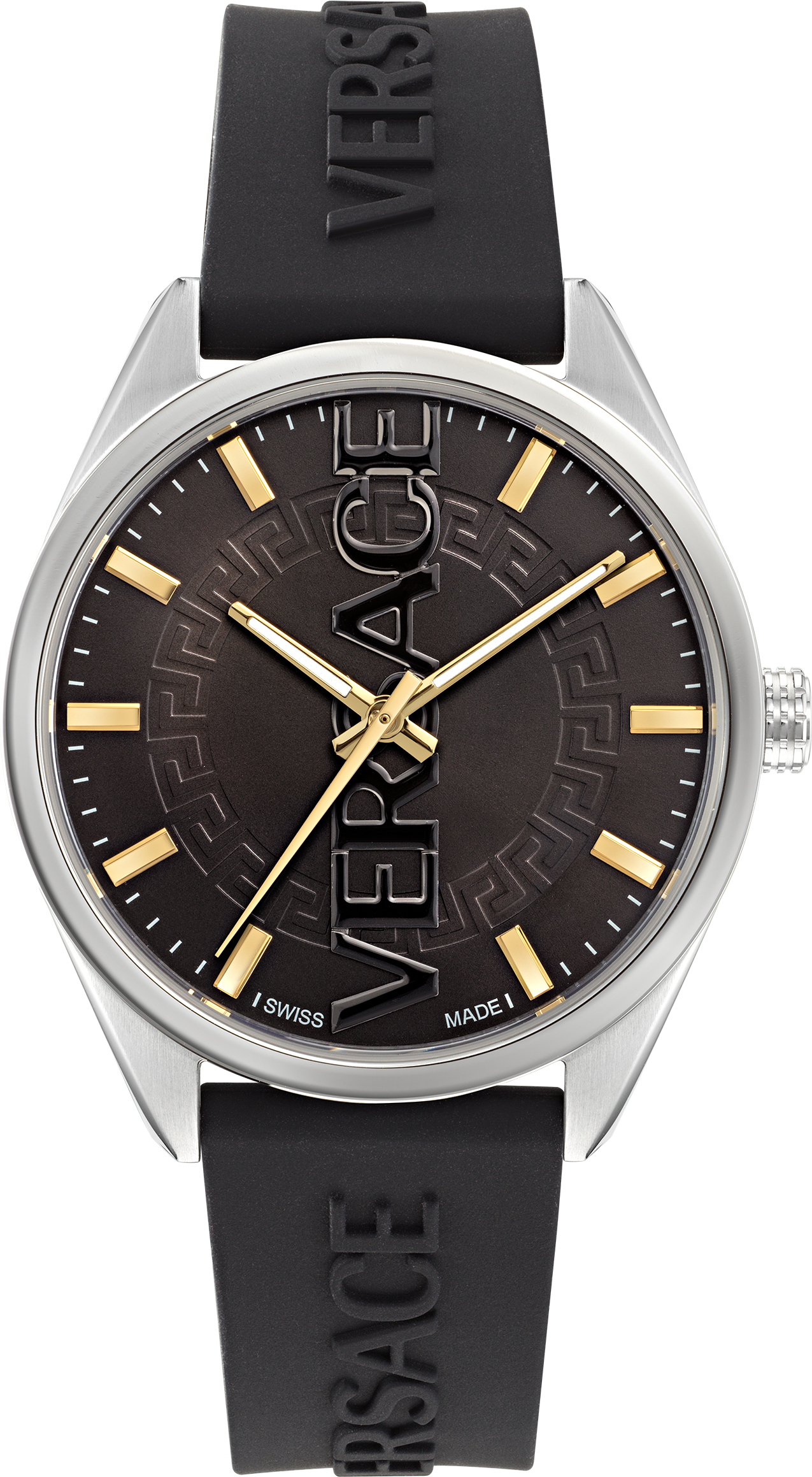 Versace V-Vertical Herren-Armbanduhr Schwarz VE3H00723