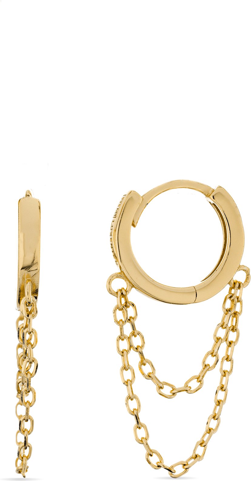 Luxenter Vesya-Ohrringe aus 18 Karat Gelbgold