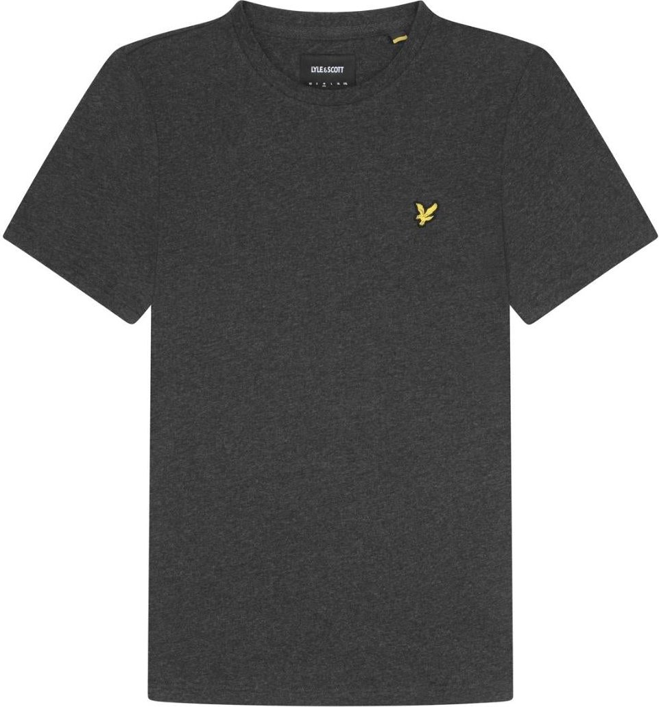 Thumbnail - Lyle & Scott T-Shirt mit Logo auf der Brust, Anthrazit meliert