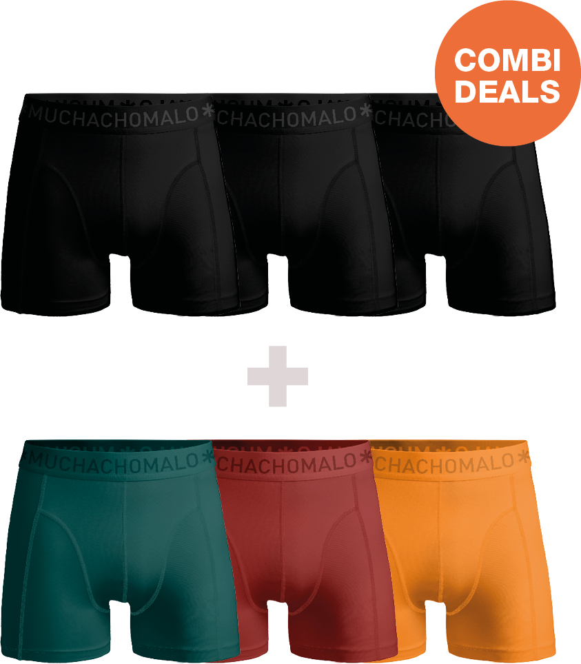 Muchachomalo Herren Boxershorts – 3+3 Stück – Herren Unterhosen