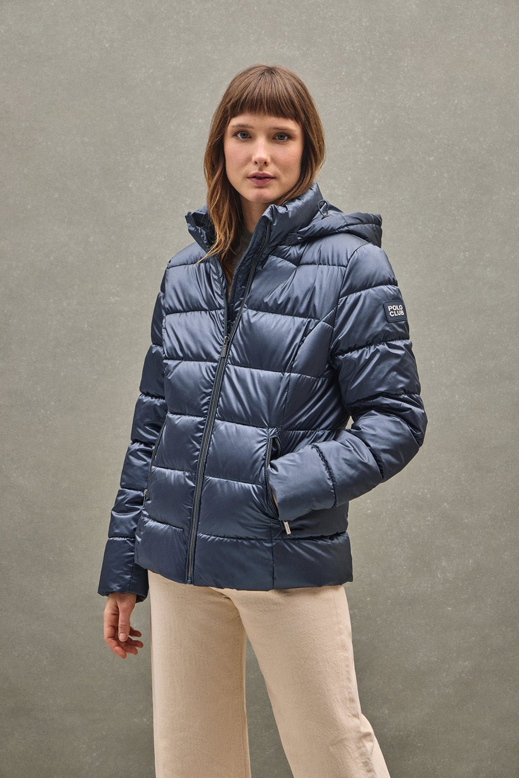 Jacke Silvon blau mit Polo Club Logo