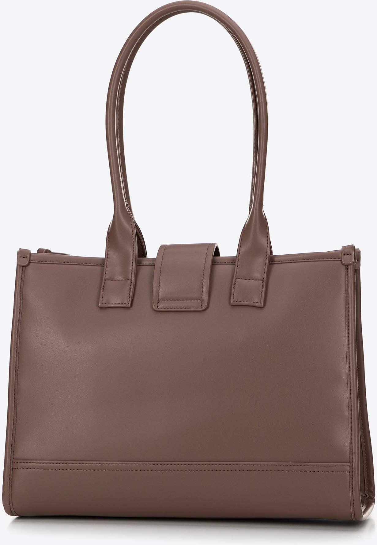 Wittchen Damen-Schultertasche, klassisch, mit Stoffeinsatz, Beige, Kunstleder