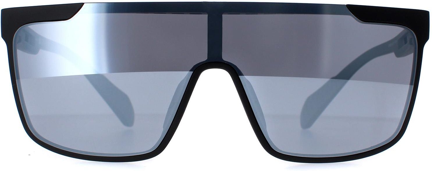 Adidas Shield Mens Matte Schwarz Kontrast Spiegel Silber SP0020