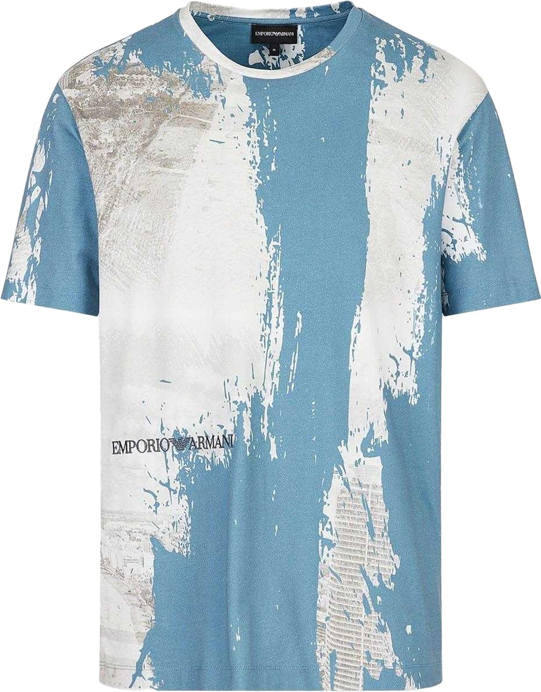 Emporio Armani - T-Shirt für Herren (Blau/Weiß)
