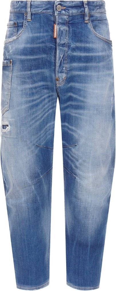 Dsquared2 Medium Small Hole Wash Kawaii Jeans Navy Blue