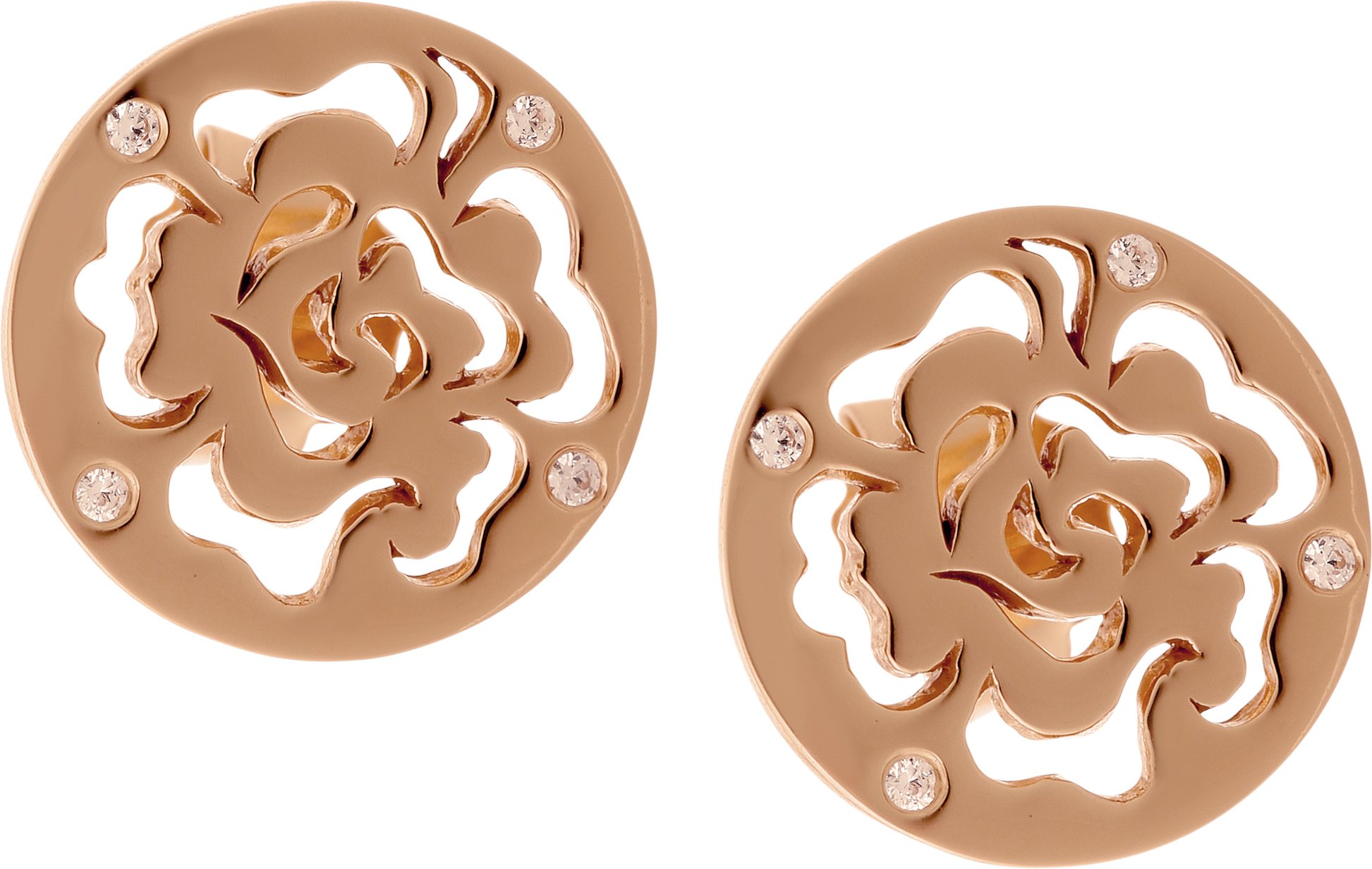 Orphelia 'Fiore' Ohrstecker aus 925er Sterlingsilber für Damen - Rosé ZO-7079/1