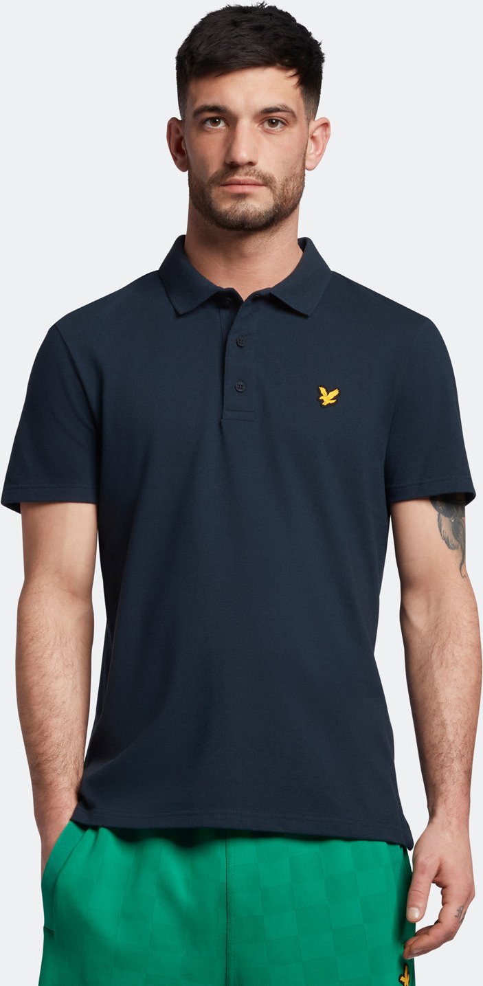 Lyle & Scott Sport Poloshirt mit kurzen Ärmeln in Marineblau