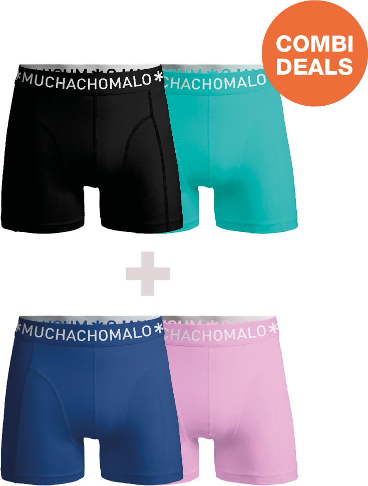 Muchachomalo Herren Boxershorts – 2 Stück Combideal – Herren Unterhosen