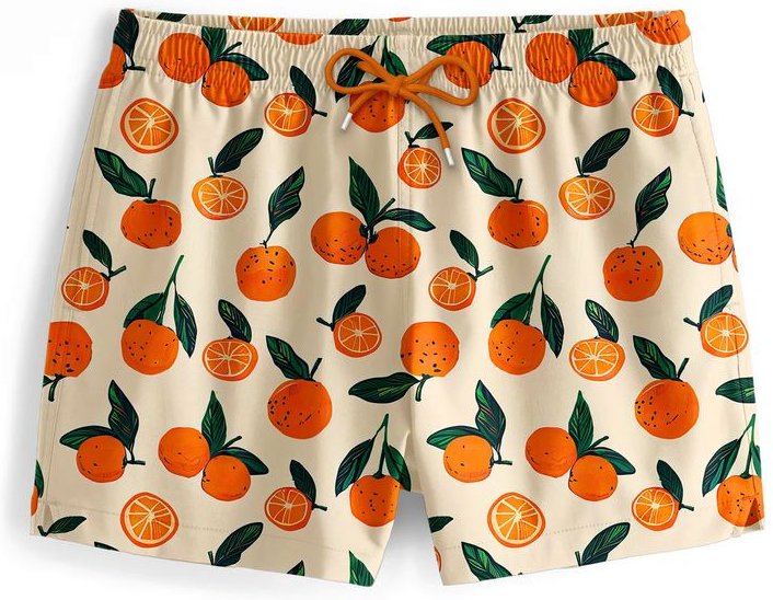 "Oranges Madness" Badeshorts