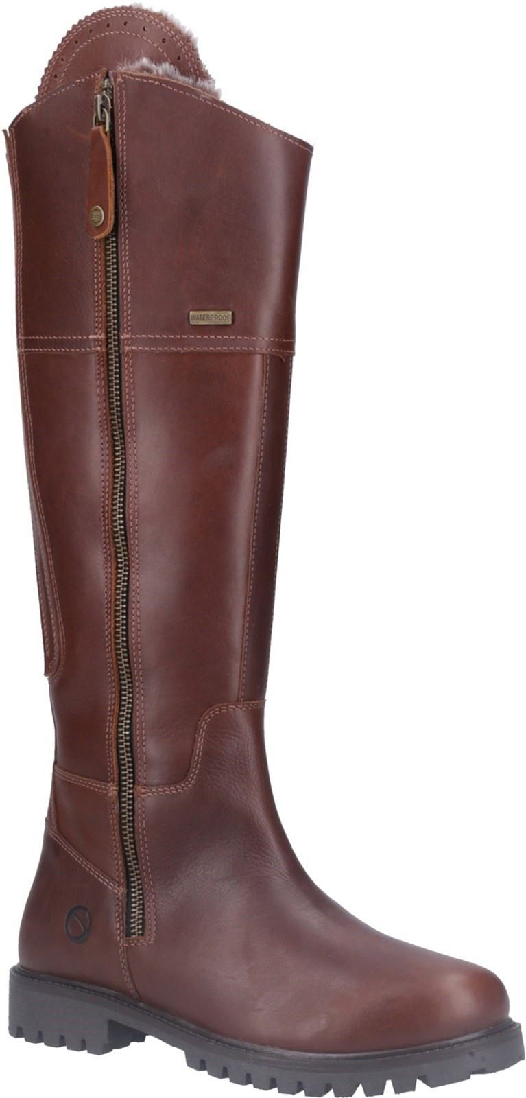 Cotswold Oldachre Leder Damenbraune Stiefel