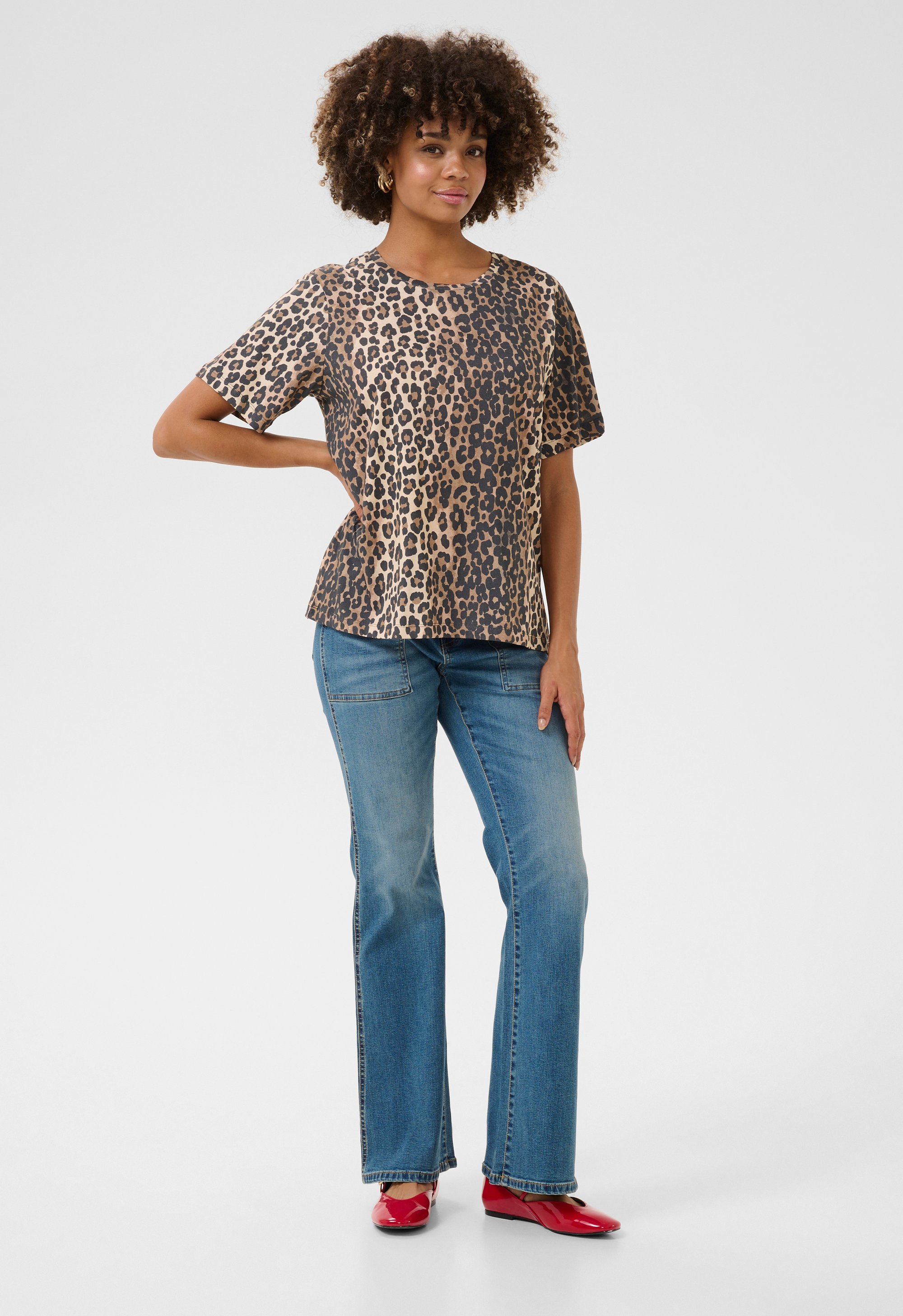 T-Shirt Boxy Fit Leopard