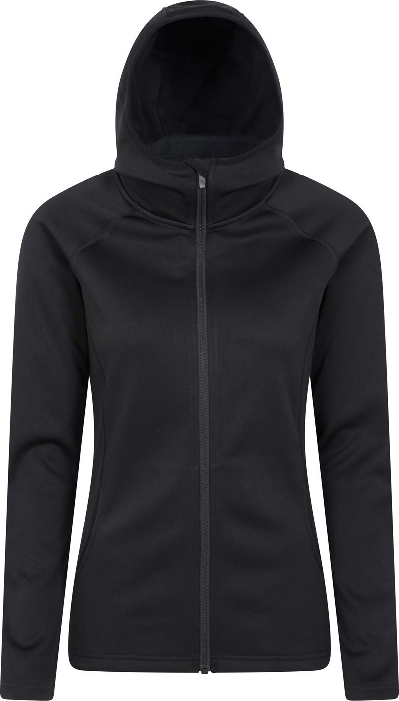Mountain Warehouse Womens/Ladies Dynamic Chakra IsoCool Full Zip Hoodie (Schwarz)
