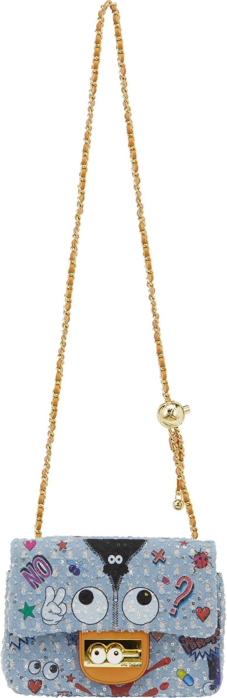 Mymo Klappentasche Klappentasche Frauen blauer Denim