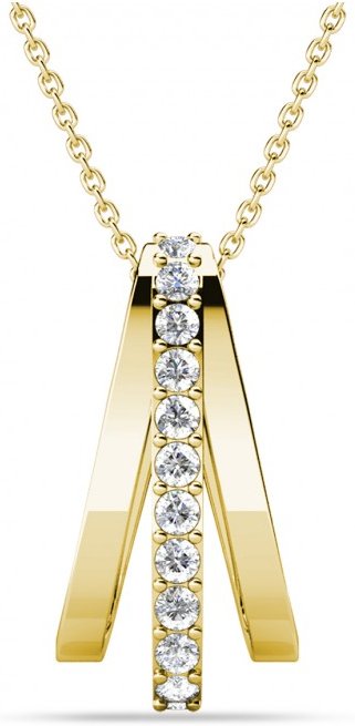 Aurielle-Anhänger - Gold und Kristall