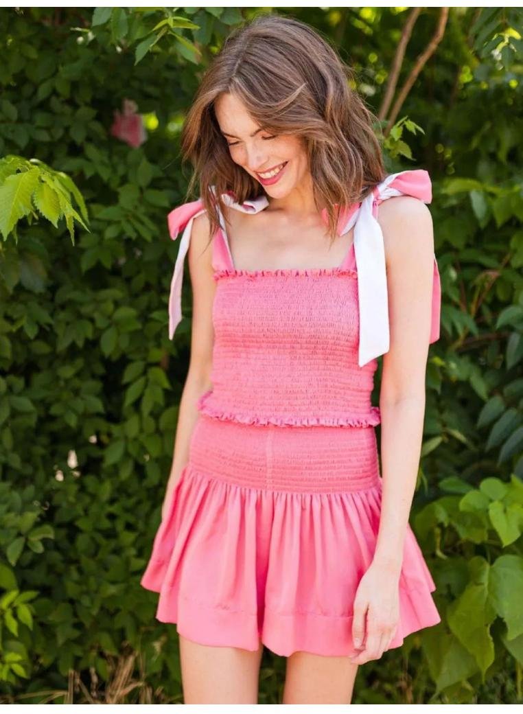 Thumbnail - Damen Smocked Träger Cami und Shorts Set