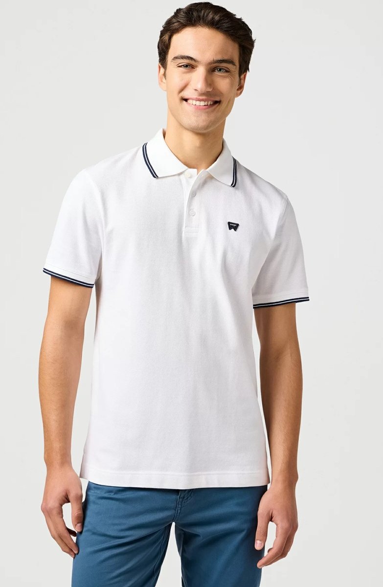 Wrangler – Poloshirt, weiß
