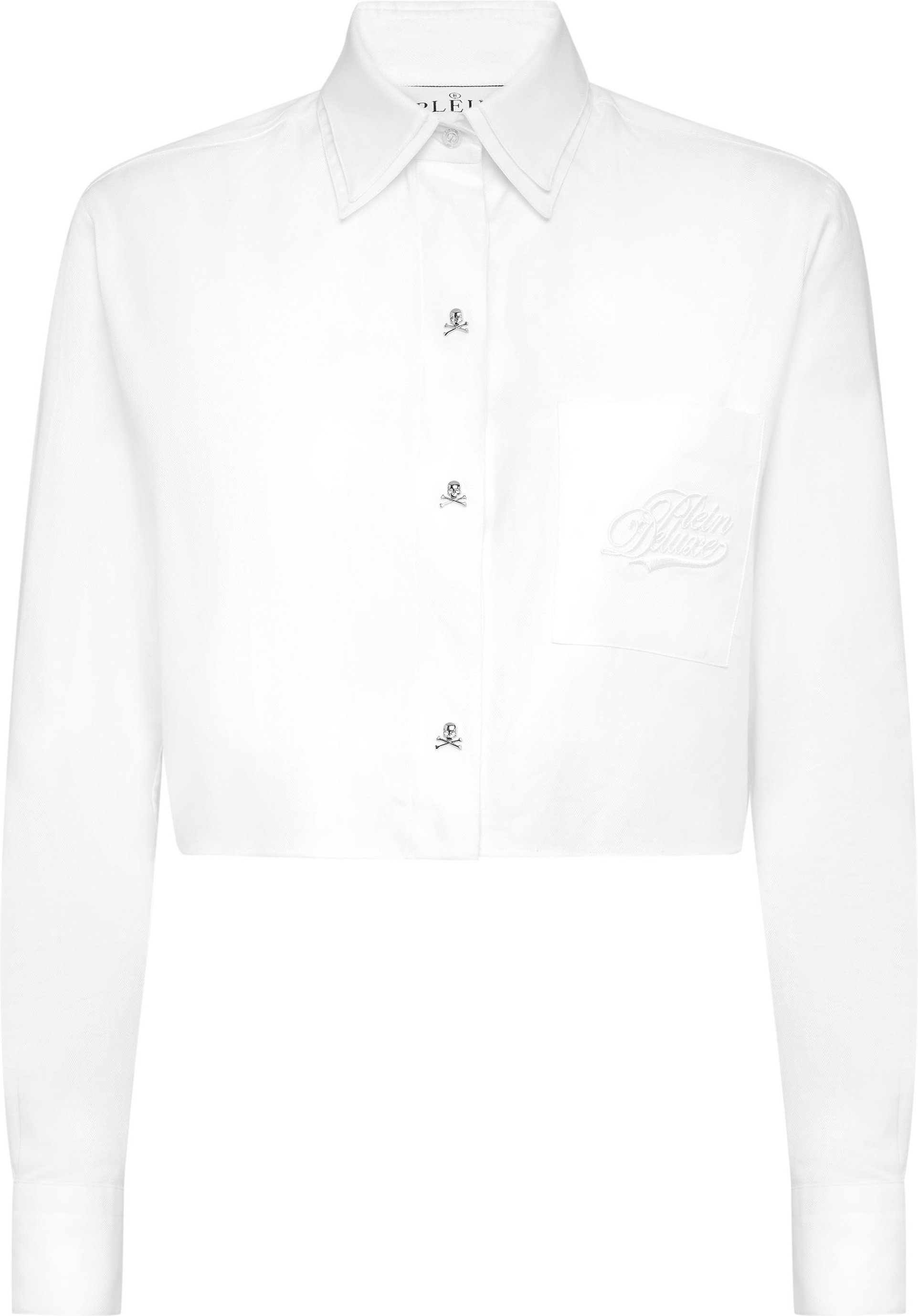 Cropped Double Collar Shirt Plein Deluxe