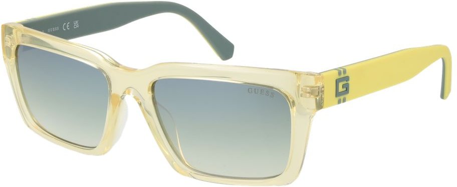 Gelbe Sonnenbrille aus Edelstahl