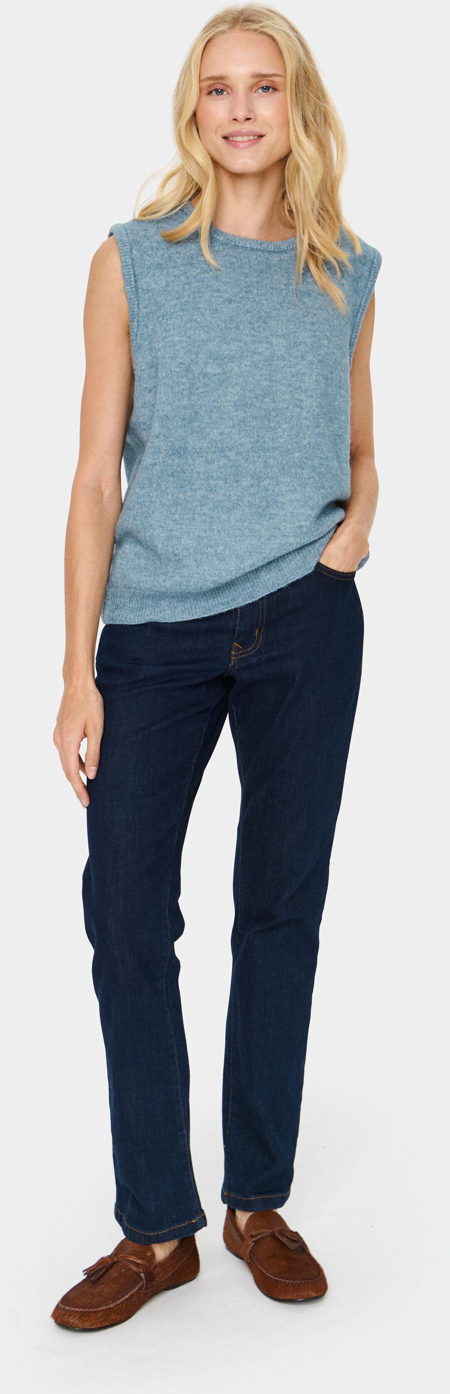 Strickweste ZanettSZ Strickweste Gerade Passform