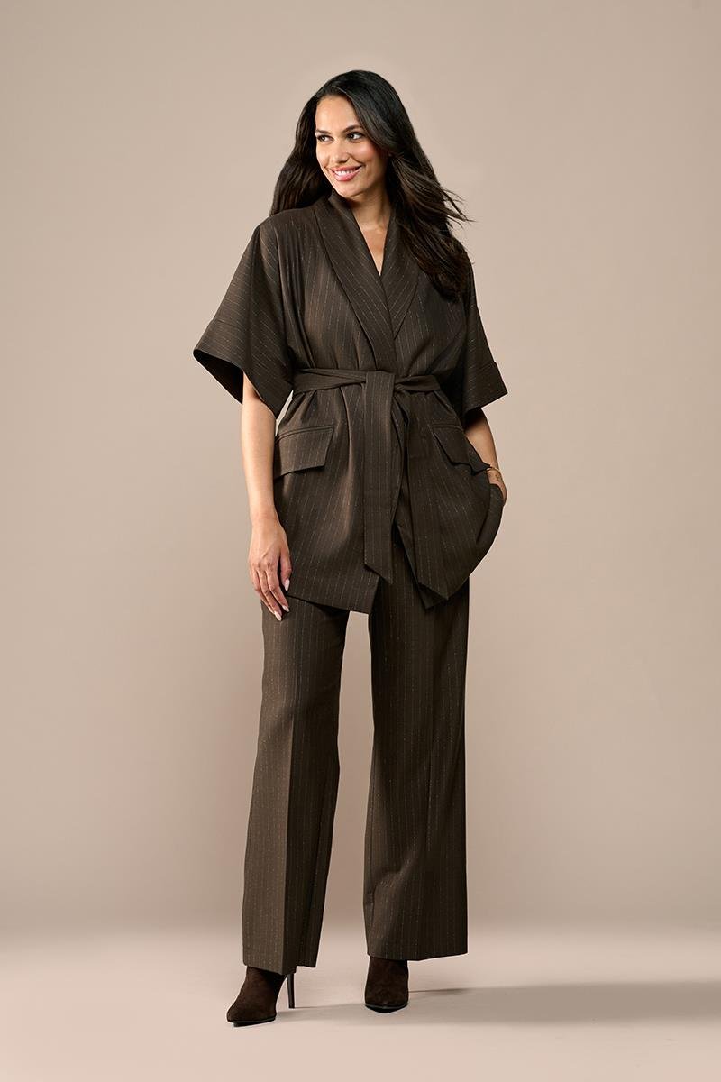 Roseline Lurex Blazer Braun