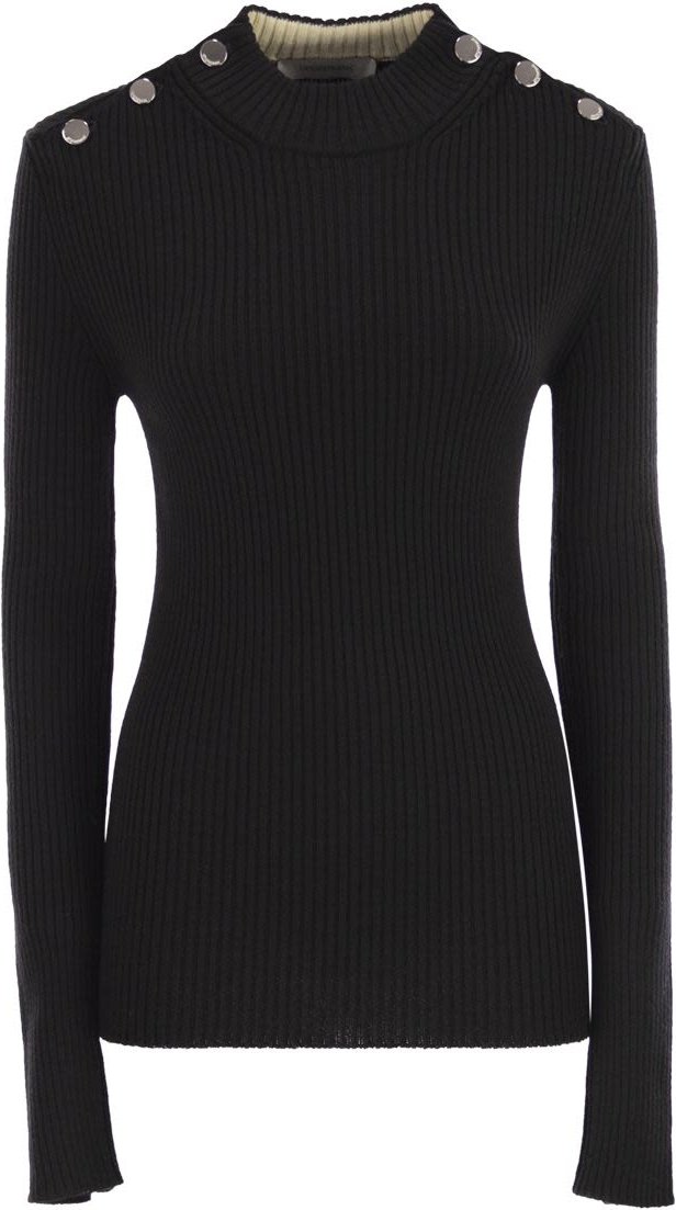 Renania - Tailliertes Strickoberteil mit Knöpfen