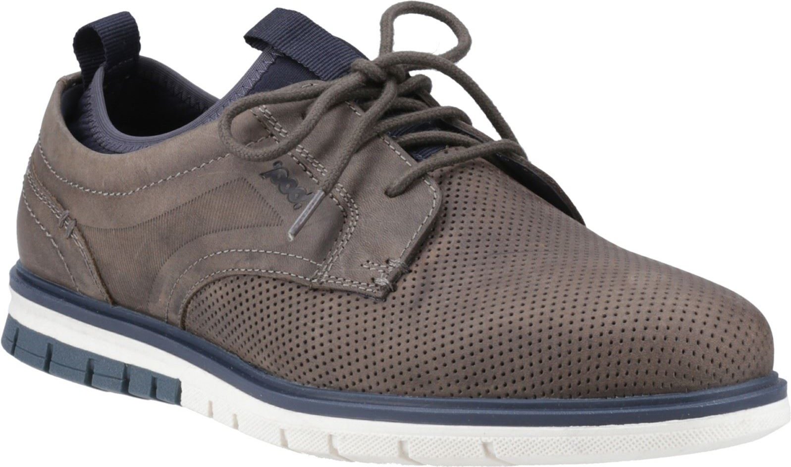 Pod Murphy Leder Herren Schnürschuhe Grau