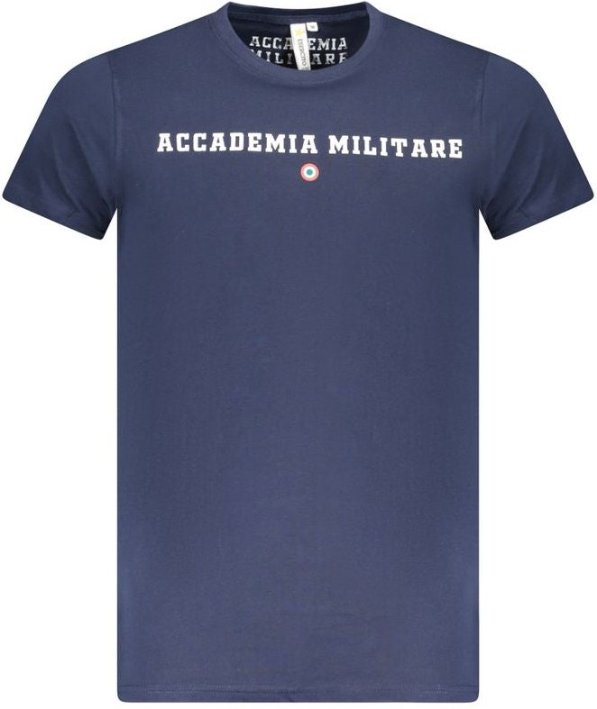 Accademia Militare Blau Baumwolle Herren T-Shirt
