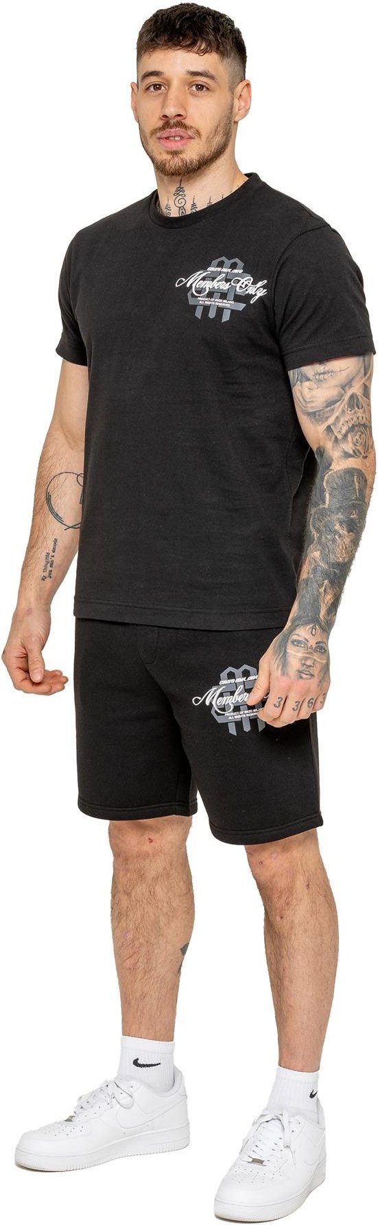 Enzo Milano | Bedrucktes T-Shirt & Shorts-Set für Herren