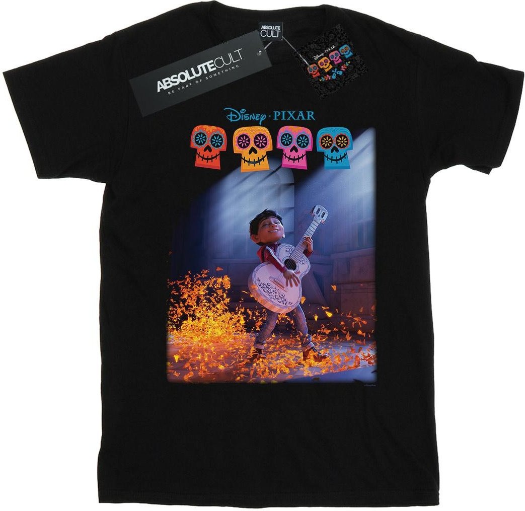 Disney - "Coco Miguel Playing Guitar" T-Shirt für Herren (Schwarz)