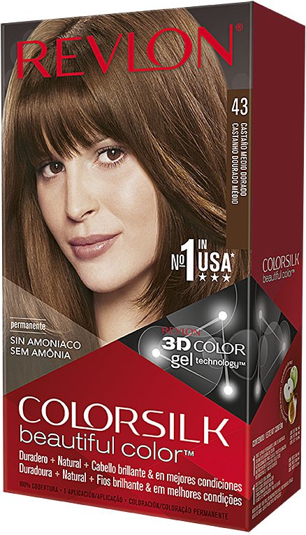 Colorsilk Tinte #43-castaño Medio Dorado