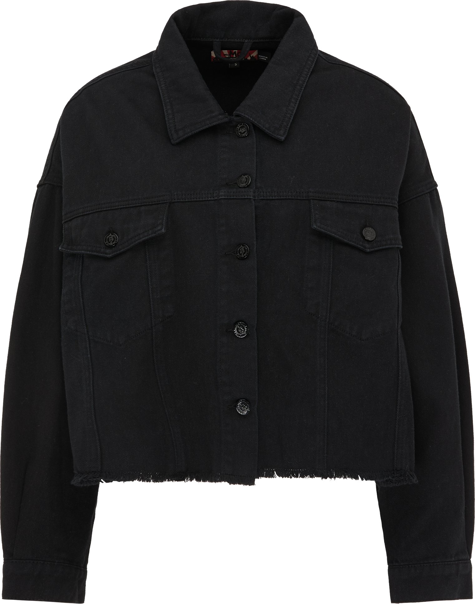 Mymo Jeansjacke Damen schwarz