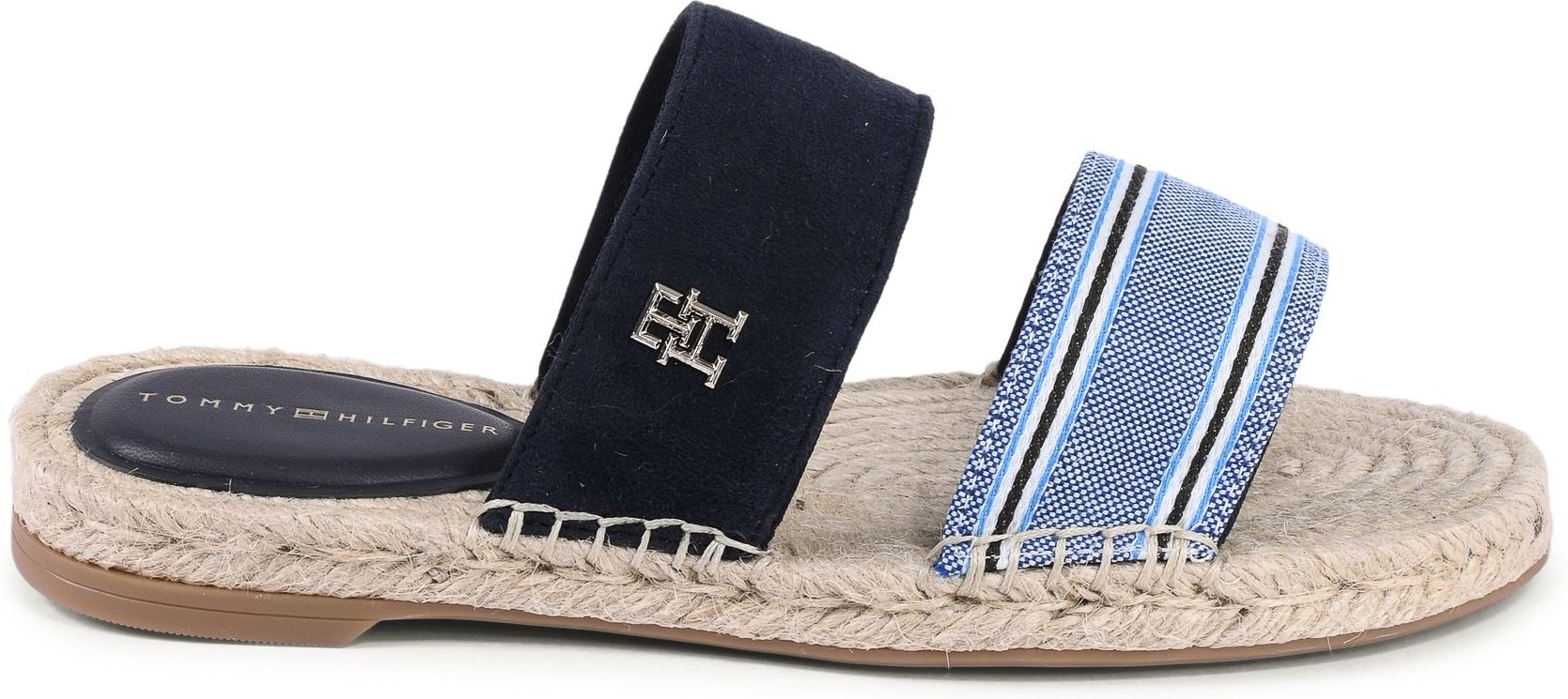 Espadrille Sandalen mit zweifachem Riemen Design