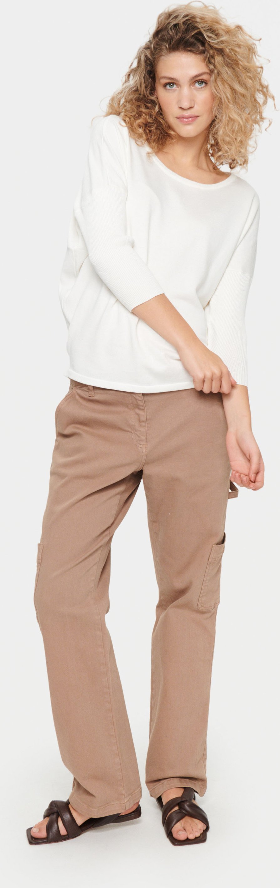 Strickpullover Casual fit white