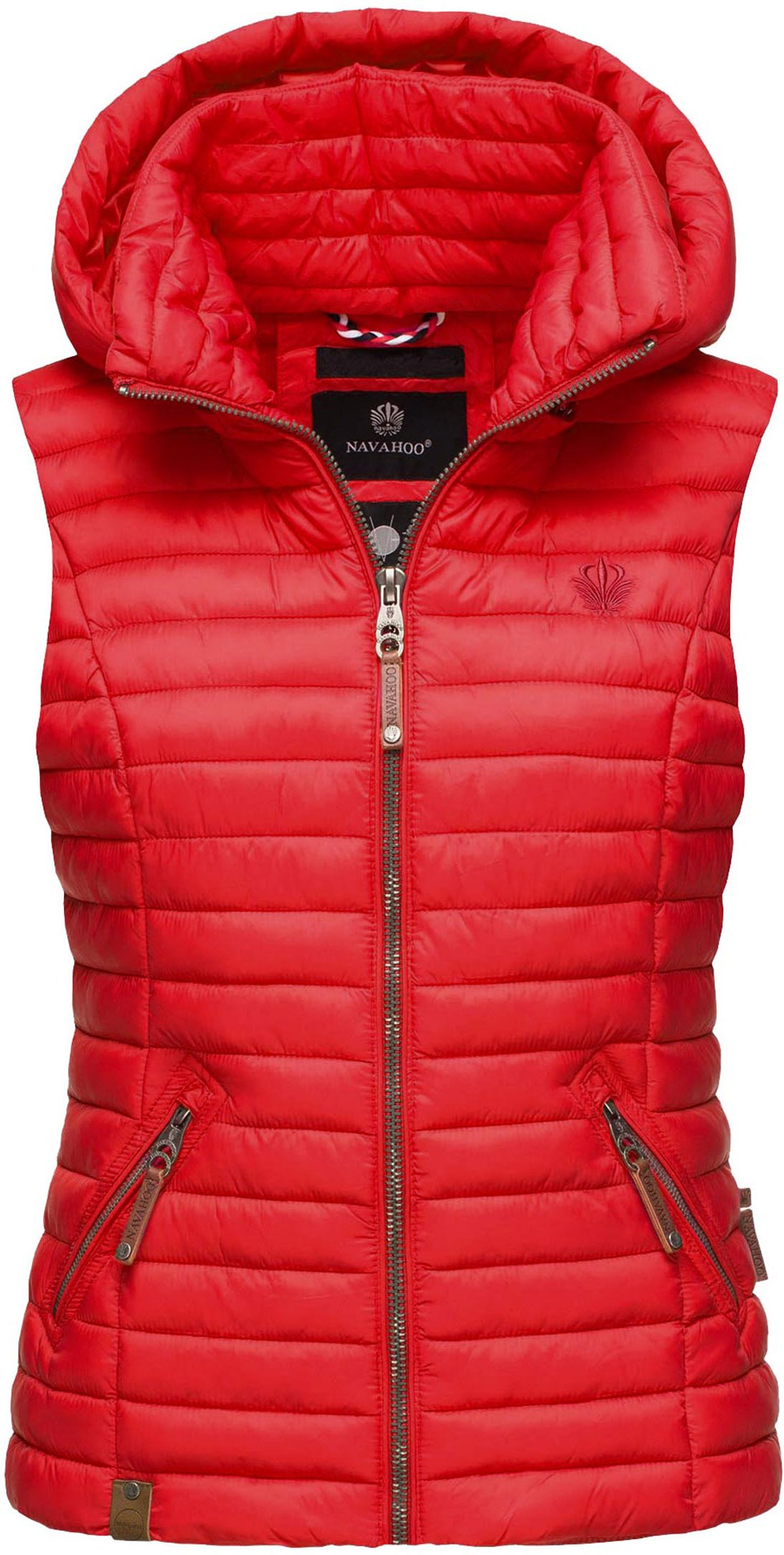 Navahoo Damen Steppweste Shadaa – Leichte Weste mit Abnehmbarer Kapuze