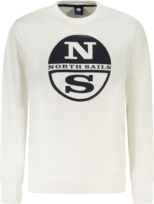 Thumbnail - North Sails Weiße Baumwolle Herren Sweatshirt