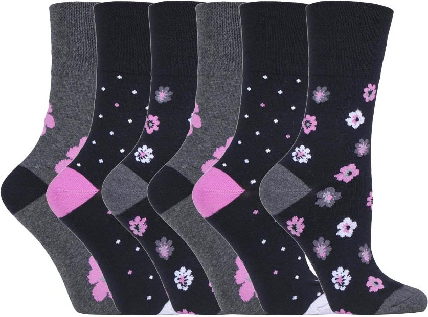 Gentle Grip - 6 Paar Damen Gentle Grip nicht elastische Socken - SOLRH195