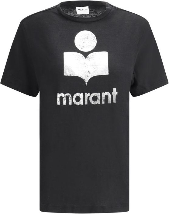 Marant Etoile Schwarzes Leinen T-Shirt