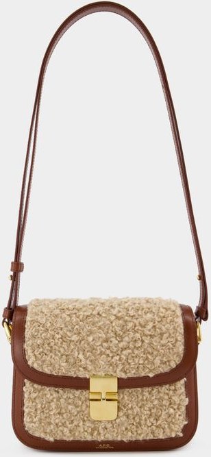 Grace Small Schultertasche - A.P.C. - Synthetik - Haselnussbraun