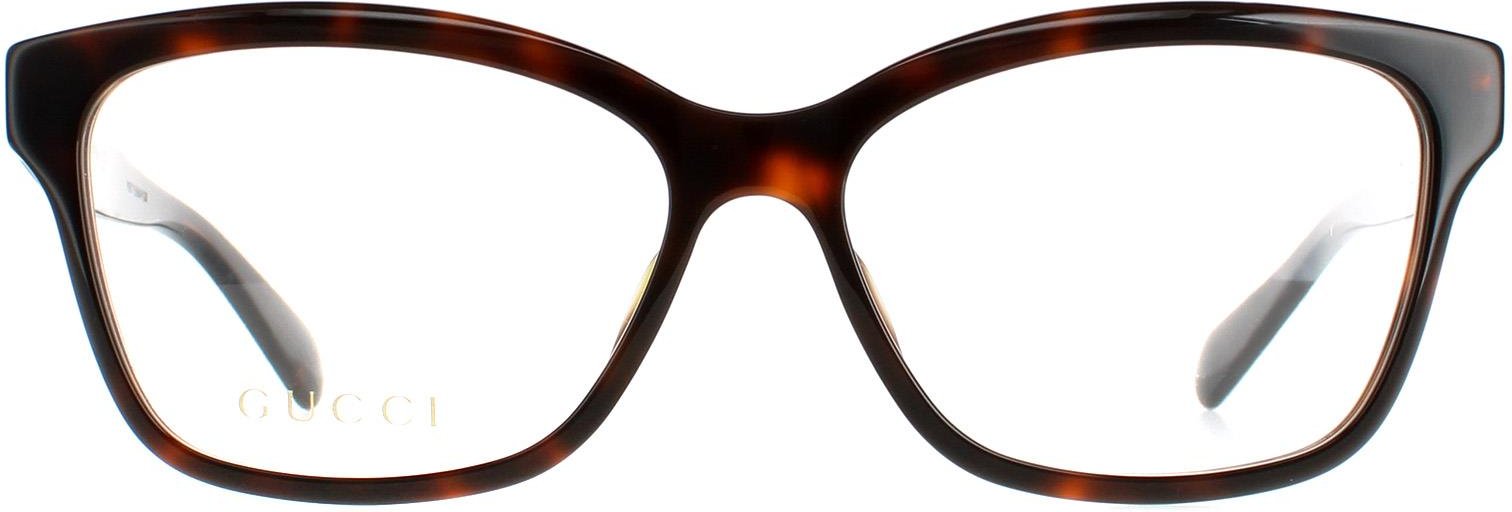 Gucci Cat Eye Brillen für Damen in dunklem Havanna