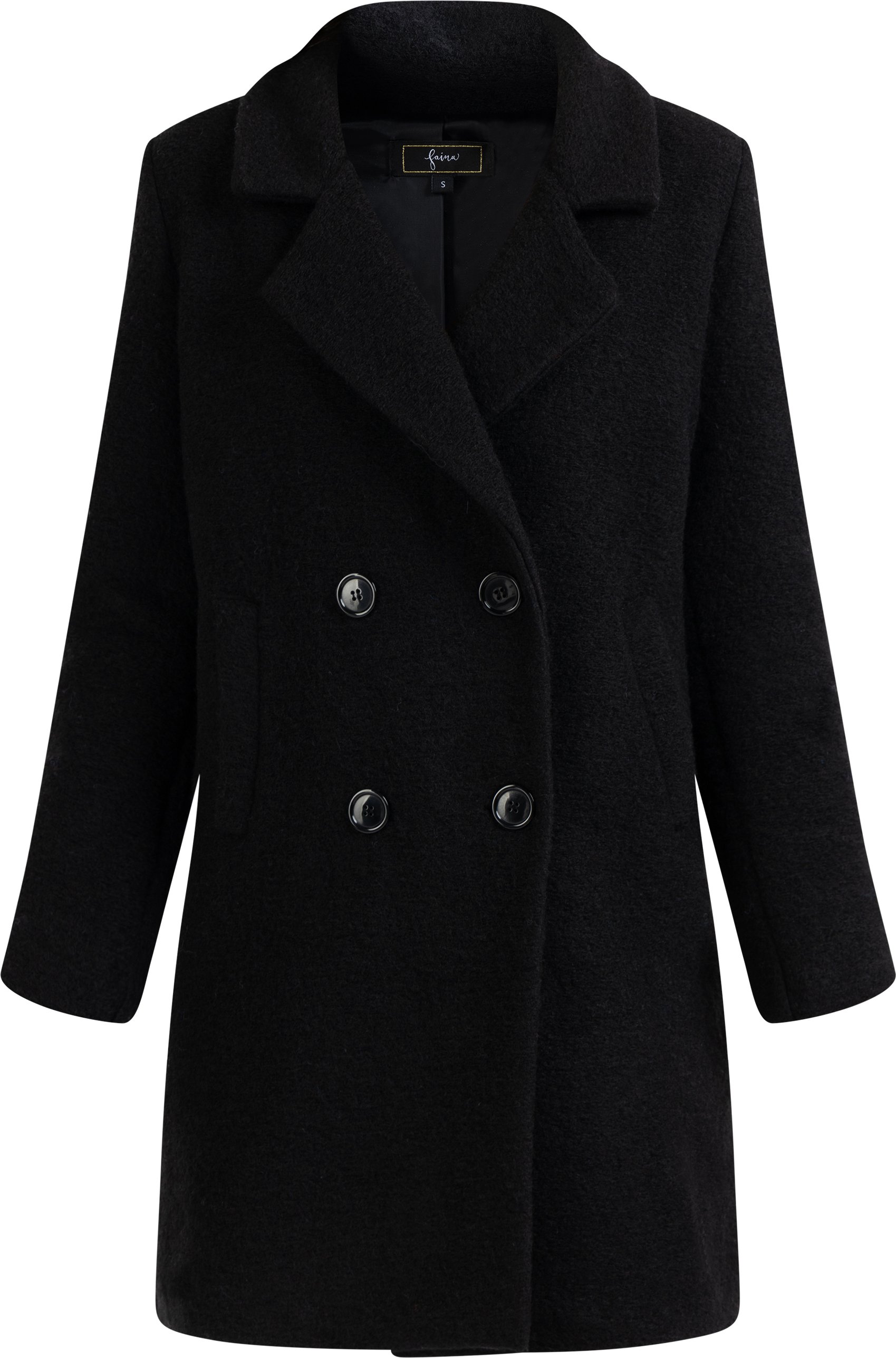 Faina Mantel Damen schwarz