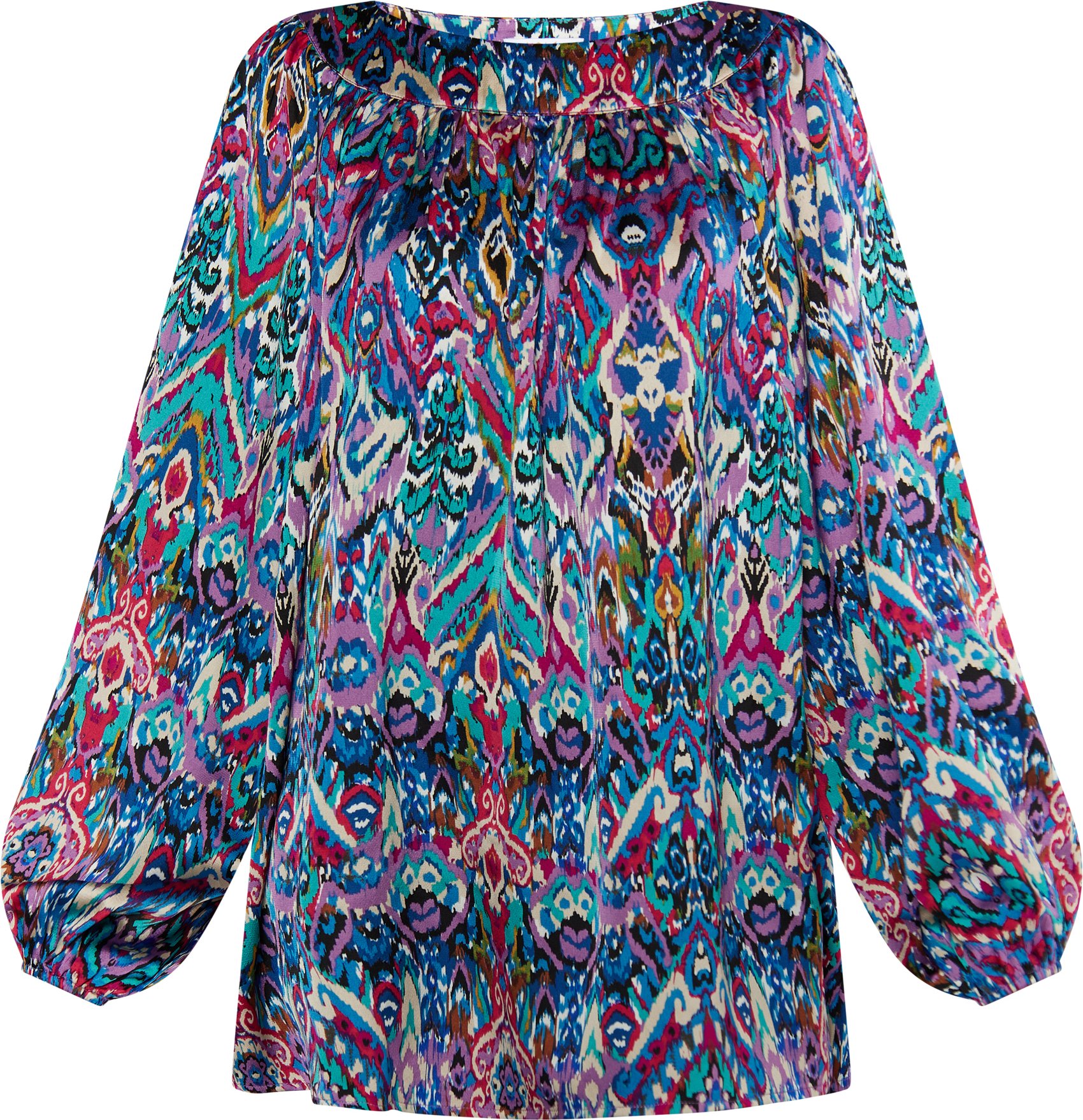 usha Bluse Damen Blau Mehrfarbig