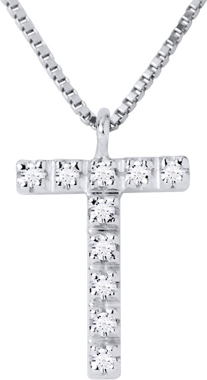 DIADEMA - Halskette mit Diamanten - T - Weißgold