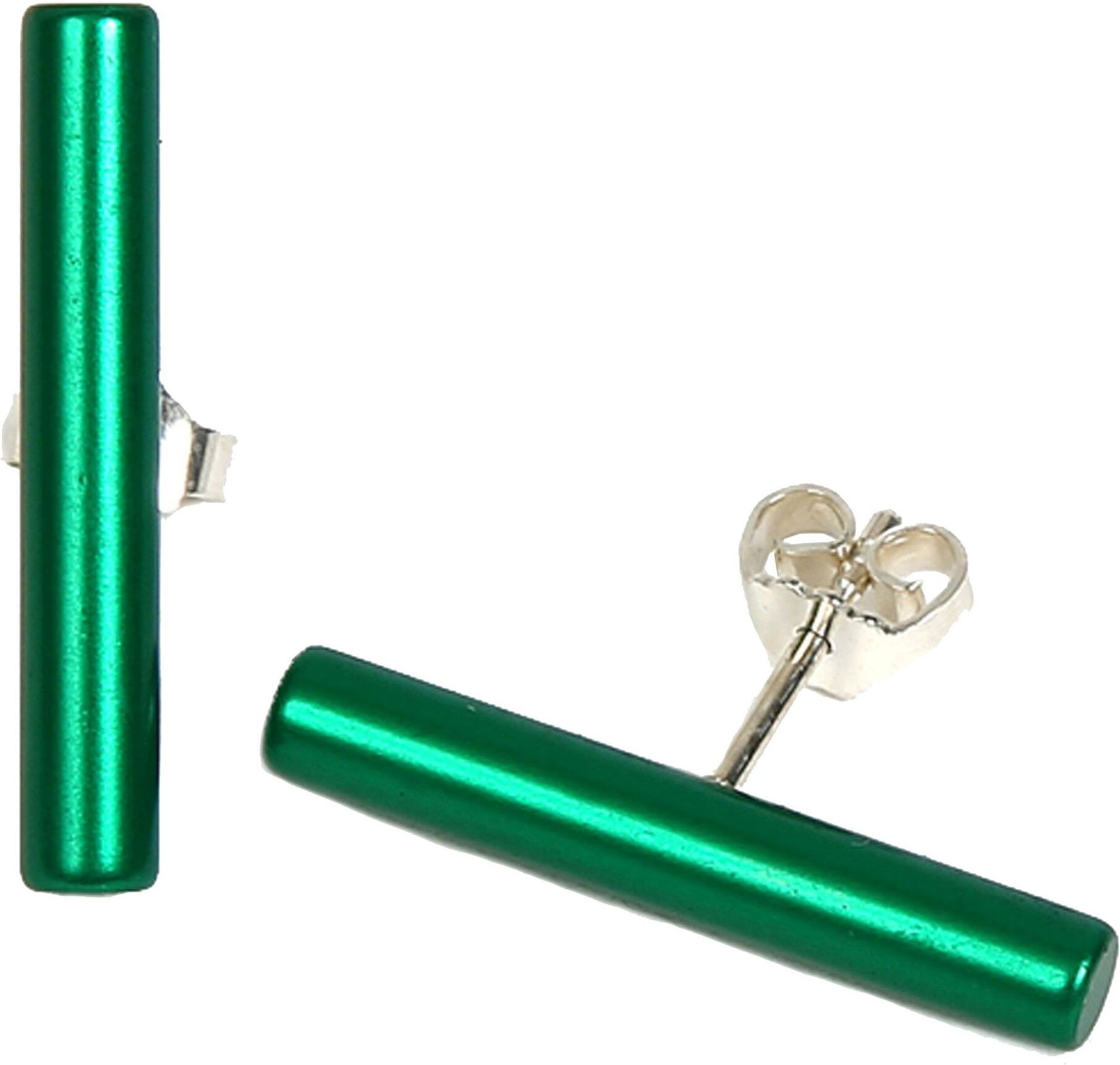 DeMarie Ohrringe eloxiertes Aluminium grün