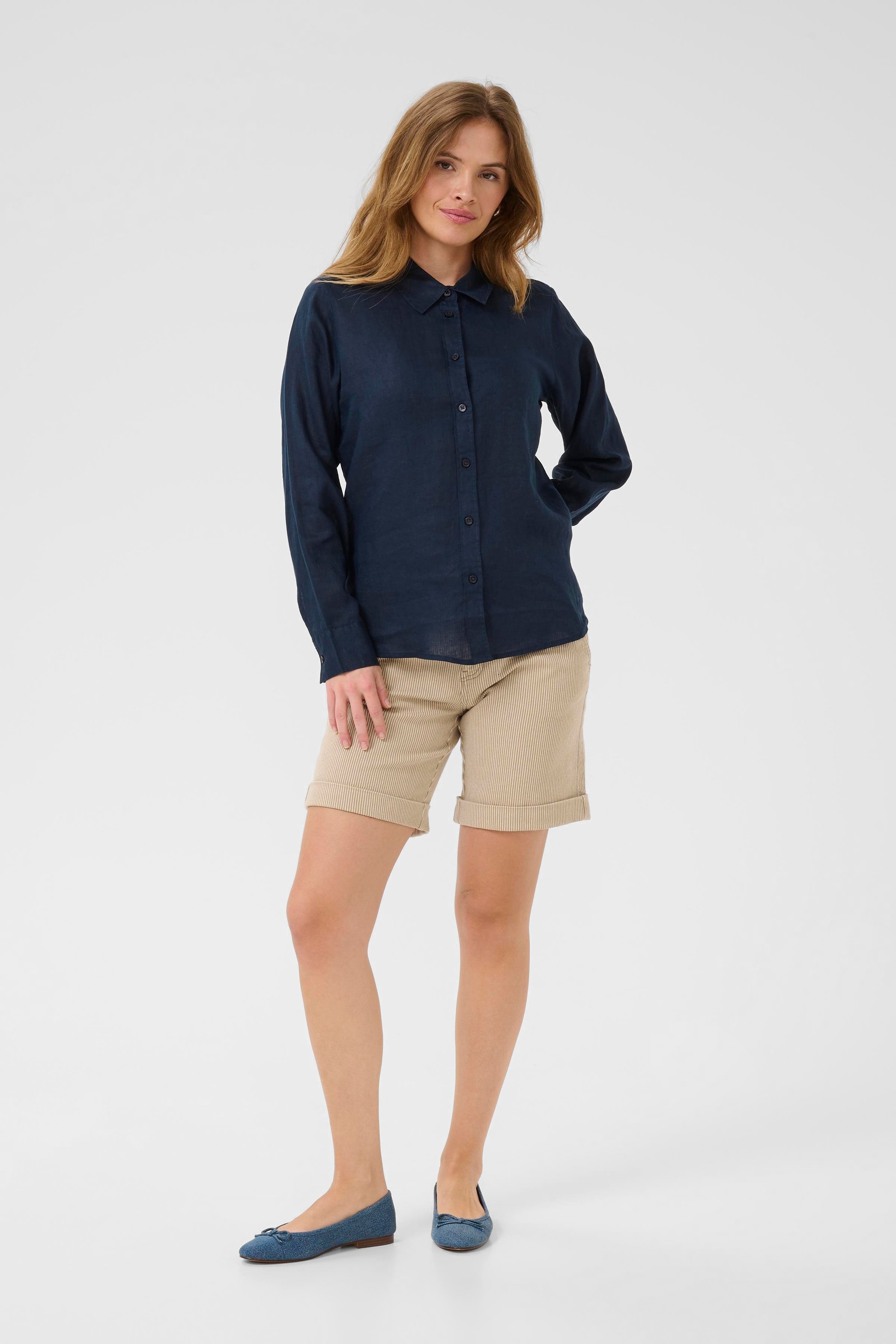 Langarm-Hemd Relaxed fit Salute dark blue