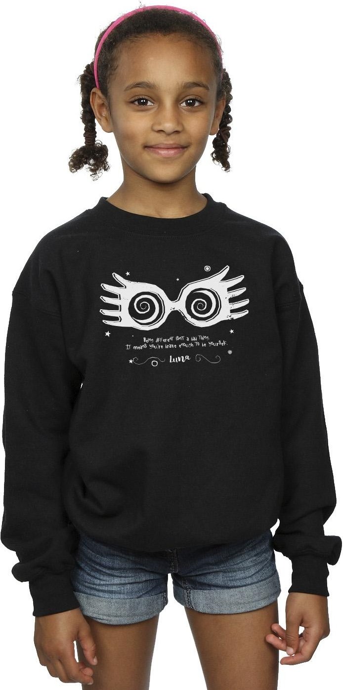 Harry Potter - "Being Different" Sweatshirt für Mädchen (Schwarz)