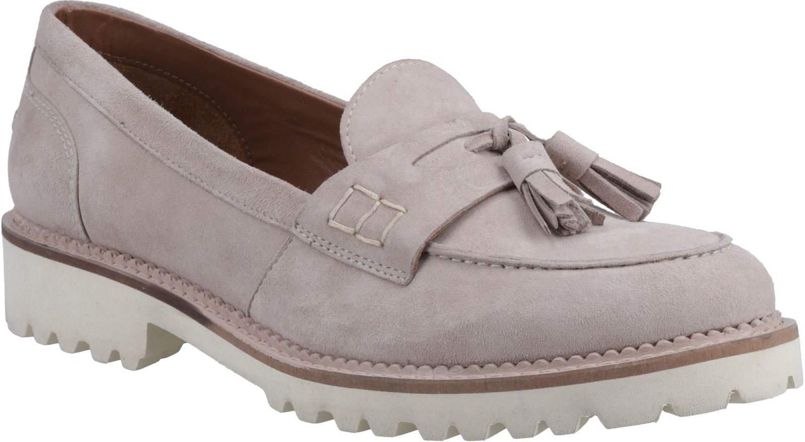 Thumbnail - Hush Puppies Ginny Wildleder Damen Taupe Slipper