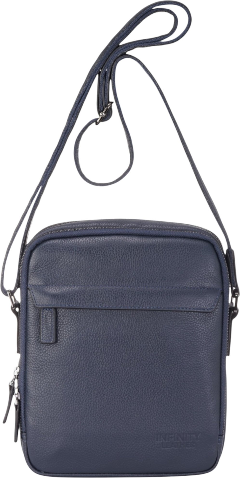Echtes Leder Navy Vintage Messenger Crossbody Reisetasche - Hawthrone